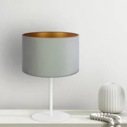 Duolla Bordlamper > Bordlampe Golden Roller højde 30 cm mintgrøn/guld