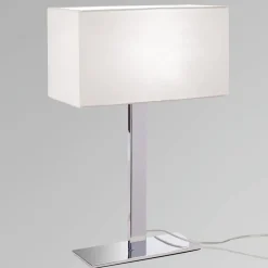 ORION Bordlamper > Bordlampe Grigor med hvid lærredsskærm