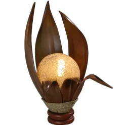 Woru Bordlamper > Bordlampe Karima fremstillet af hærdede kokosblade