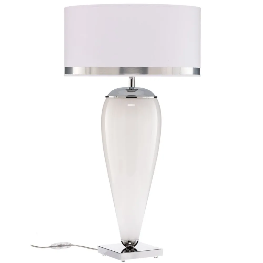 Pendellamper|Bordlamper ^ Argon Bordlampe Lund, hvid/opal, højde 70 cm