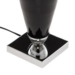 Argon Bordlamper > Bordlampe Lund, sort/hvid, højde 60 cm, tekstil