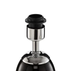 Argon Bordlamper > Bordlampe Lund, sort/hvid, højde 60 cm, tekstil