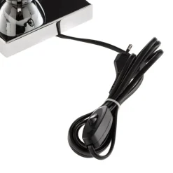 Argon Bordlamper > Bordlampe Lund, sort/hvid, højde 60 cm, tekstil