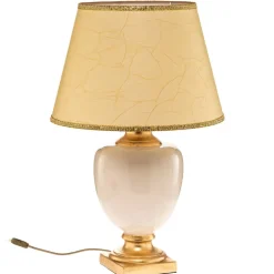 Bordlamper ^ ONLI Bordlampe Mozart i elfenben/guld
