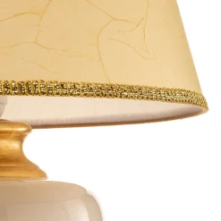 Bordlamper ^ ONLI Bordlampe Mozart i elfenben/guld