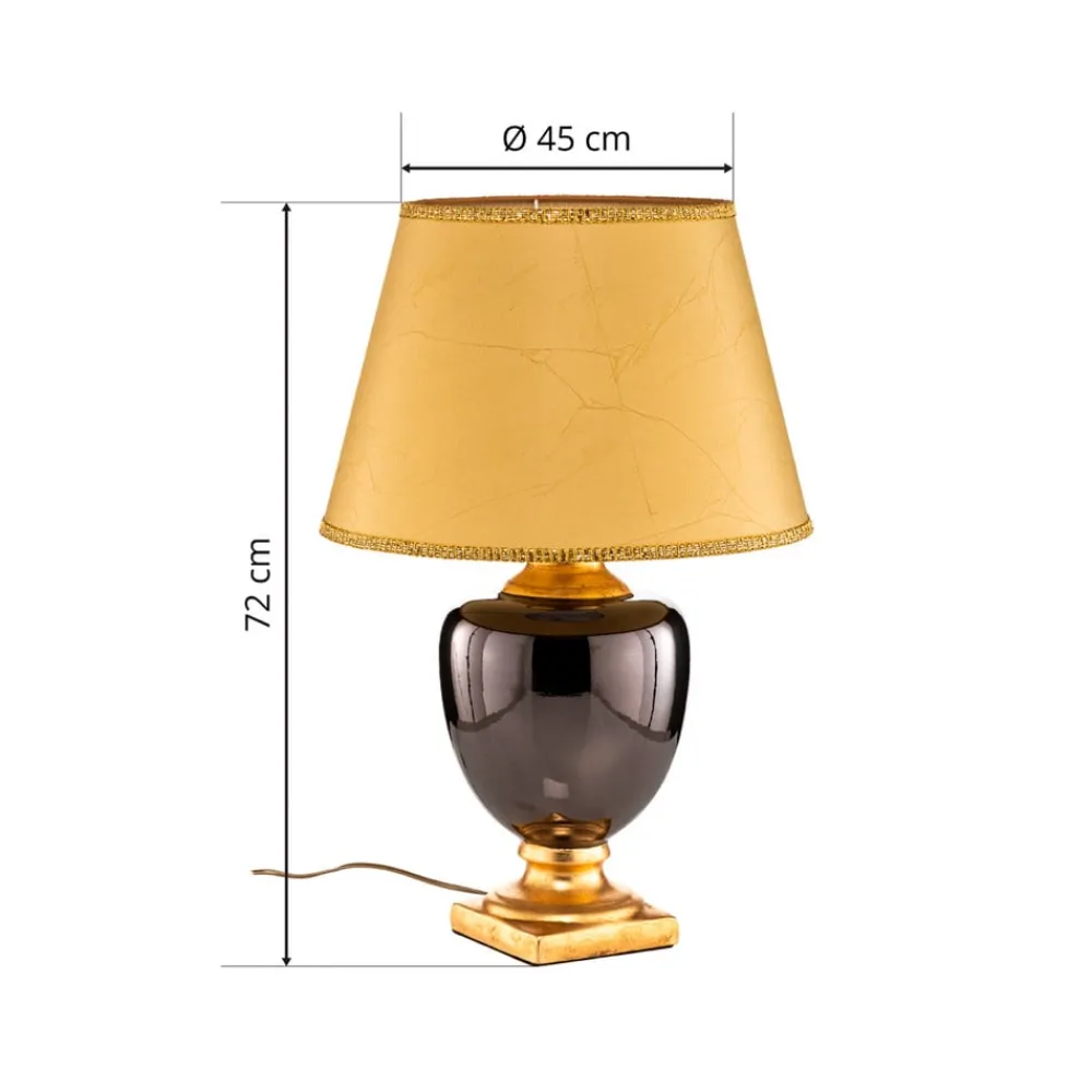 ONLI Bordlamper > Bordlampe Mozart i spejlet grå/guld