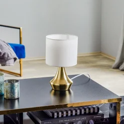 ONLI Bordlamper > Bordlampe Ottone med tekstilskærm, messing