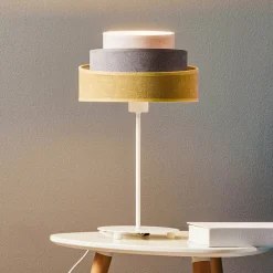Bordlamper ^ Duolla Bordlampe Pastell Trio senf/grå/lysegrå H 50 cm