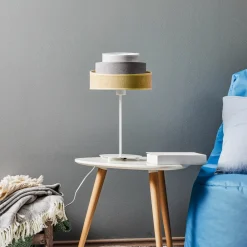 Bordlamper ^ Duolla Bordlampe Pastell Trio senf/grå/lysegrå H 50 cm