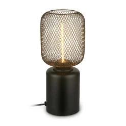 Briloner Bordlamper > Bordlampe Rist, sort, højde 22 cm, metal
