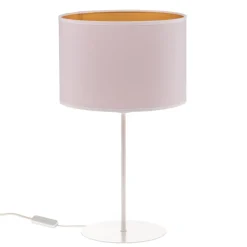 Duolla Bordlamper > Bordlampe Roller, hvid/guld, højde 50 cm