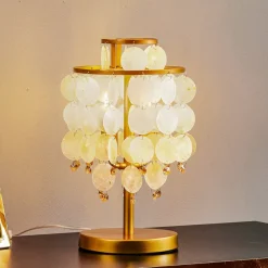 ONLI Bordlamper > Bordlampe Ruben med perlemorskiver