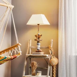 ONLI Bordlamper > Bordlampe Seregon med stendekoration, højde 63 cm