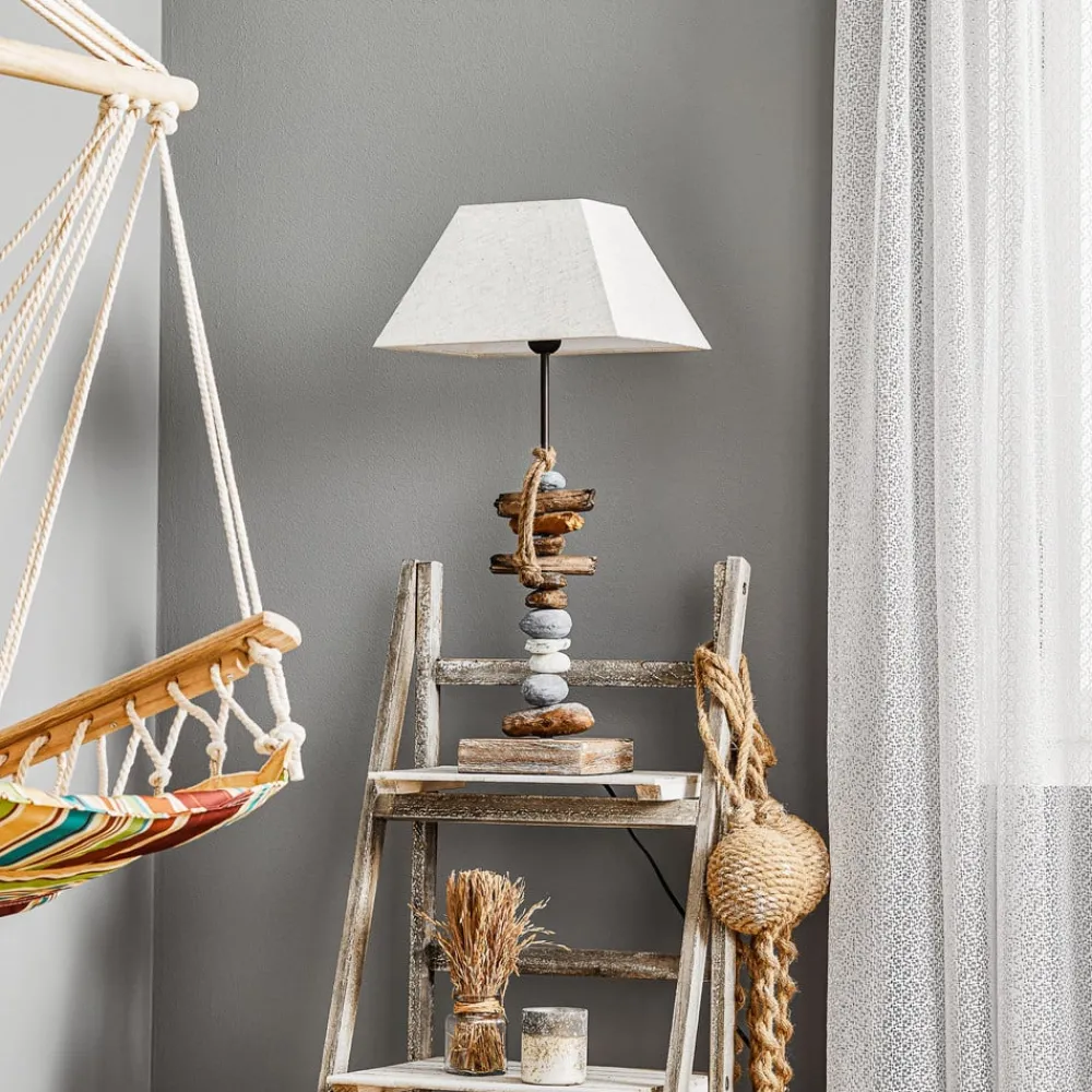 ONLI Bordlamper > Bordlampe Seregon med stendekoration, højde 63 cm
