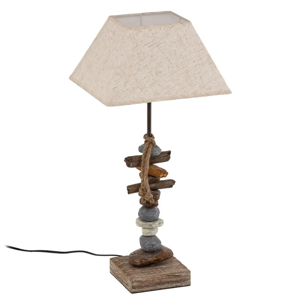 ONLI Bordlamper > Bordlampe Seregon med stendekoration, højde 63 cm