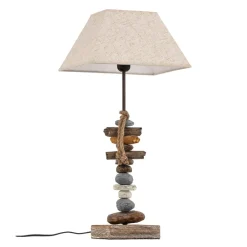 ONLI Bordlamper > Bordlampe Seregon med stendekoration, højde 63 cm