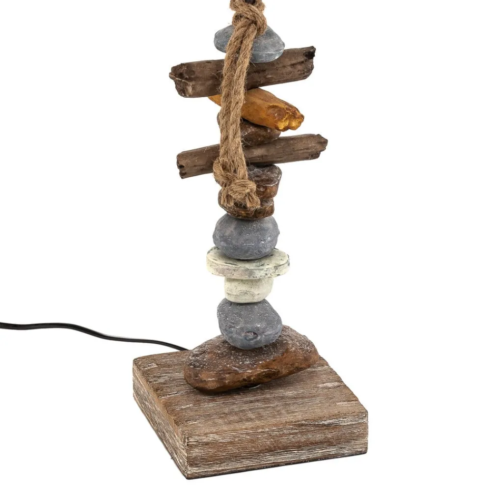 ONLI Bordlamper > Bordlampe Seregon med stendekoration, højde 63 cm