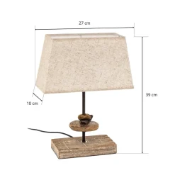 ONLI Bordlamper > Bordlampe Seregon med stofskærm, højde 39 cm