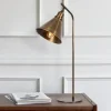 Opviq Bordlamper > Bordlampe Sivani MR-610, antik guld, metal, højde 50 cm