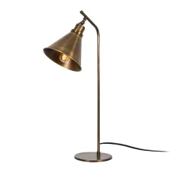 Opviq Bordlamper > Bordlampe Sivani MR-610, antik guld, metal, højde 50 cm