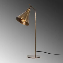 Opviq Bordlamper > Bordlampe Sivani MR-610, antik guld, metal, højde 50 cm