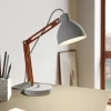Lamkur Arbejdsrum/Kontor|Bordlamper > Bordlampe Skansen, justerbar, grå