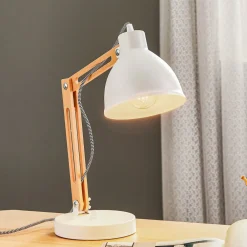 Arbejdsrum/Kontor|Bordlamper ^ Lamkur Bordlampe Skansen, justerbar, hvid
