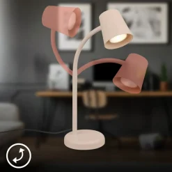 Briloner Arbejdsrum/Kontor > Bordlampe Skriva, beige, metal, GU10, 38 cm, drejelig