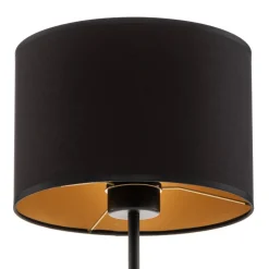 Luminex Bordlamper > Bordlampe Soho, cylindrisk 56 cm sort/guld