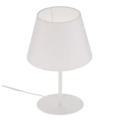 Bordlamper ^ Luminex Bordlampe Soho, konisk Højde 33 cm, hvid
