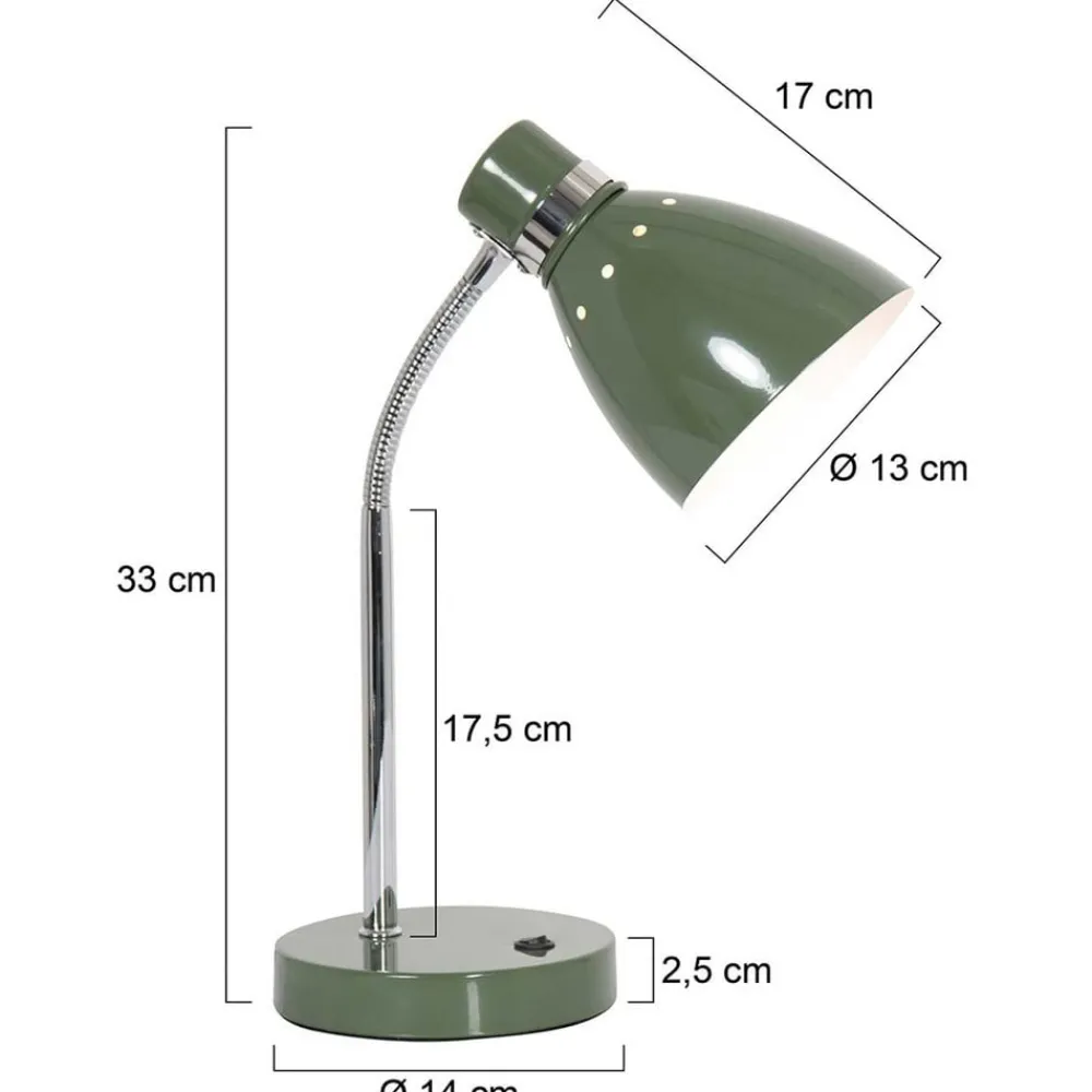 Arbejdsrum/Kontor|Bordlamper ^ Steinhauer Bordlampe Spring, justerbar arm, grøn