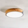 Näve Loftlamper > Borneo LED-loftlampe med træramme