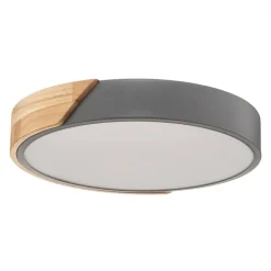 Näve Loftlamper > Borneo LED-loftlampe med træramme