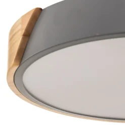Näve Loftlamper > Borneo LED-loftlampe med træramme