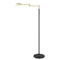 Gulvlamper ^ ORION Boston LED-gulvlampe, berøringsdæmper sort/messing