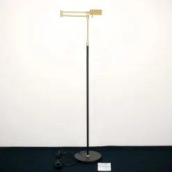 Gulvlamper ^ ORION Boston LED-gulvlampe, berøringsdæmper sort/messing