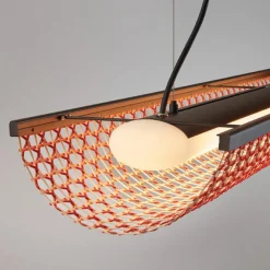Bover Udendørs Pendellamper > LED-hængelampe Nans Balis S/140, brun/rød, 140 cm