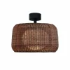 Udendørs Loftlamper ^ Bover LED-loftlampe Fora, grafitbrun/brun, Ø 50 cm