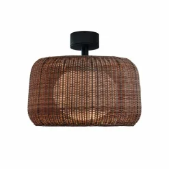Udendørs Loftlamper ^ Bover LED-loftlampe Fora, grafitbrun/brun, Ø 50 cm