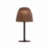Sokkellamper ^ Bover LED-sokkellampe Atticus, højde 40 cm, grafitbrun/brun
