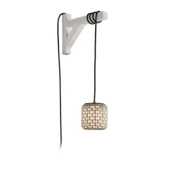 Bover Udendørs Pendellamper > Nans S/16/H LED-hængelampe, stik, beige