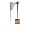 Bover Udendørs Pendellamper > Nans S/16/H LED-hængelampe, stik, brun