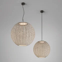 Bover Udendørs Pendellamper > Nans Sphere S/60 LED udendørs pendel brun