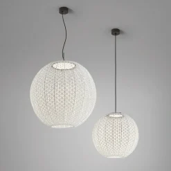 Udendørs Pendellamper ^ Bover Nans Sphere S/80 LED udendørs pendel beige
