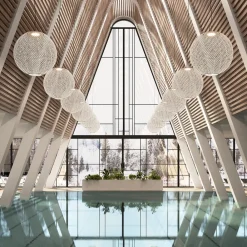 Udendørs Pendellamper ^ Bover Nans Sphere S/80 LED udendørs pendel beige