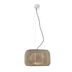 Udendørs Pendellamper ^ Bover udendørs hængelampe Fora S, naturhvid/beige, Ø 50 cm