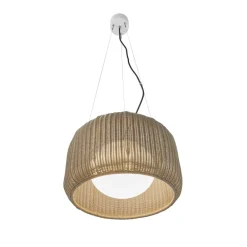 Udendørs Pendellamper ^ Bover udendørs hængelampe Fora S, naturhvid/beige, Ø 50 cm