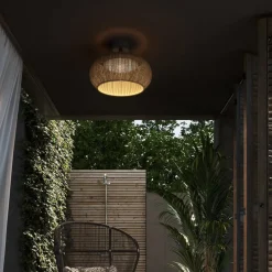 Bover Udendørs Loftlamper > udendørs loftlampe Perris, brun/brun, Ø 47 cm