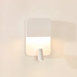Lucide Væglamper|Væglamper > Boxer LED-væglampe med spot, hvid