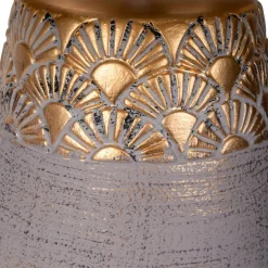 Näve Bordlamper > Bronco bordlampe, beige, keramik/kunstlæder, højde 39 cm